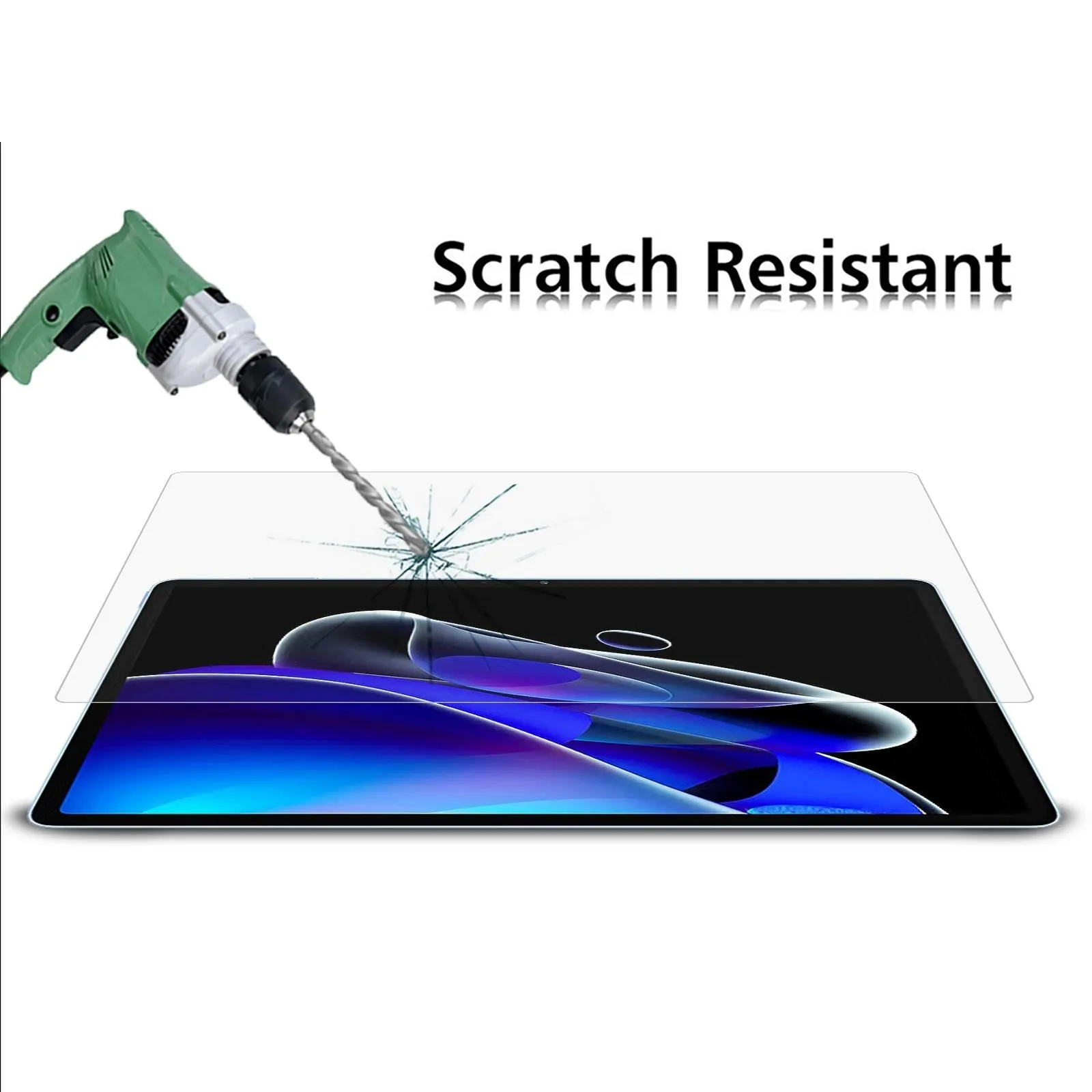 2-Pack 9H Tempered Glass Film For Realme Pad X - 0.3Mm Thickness