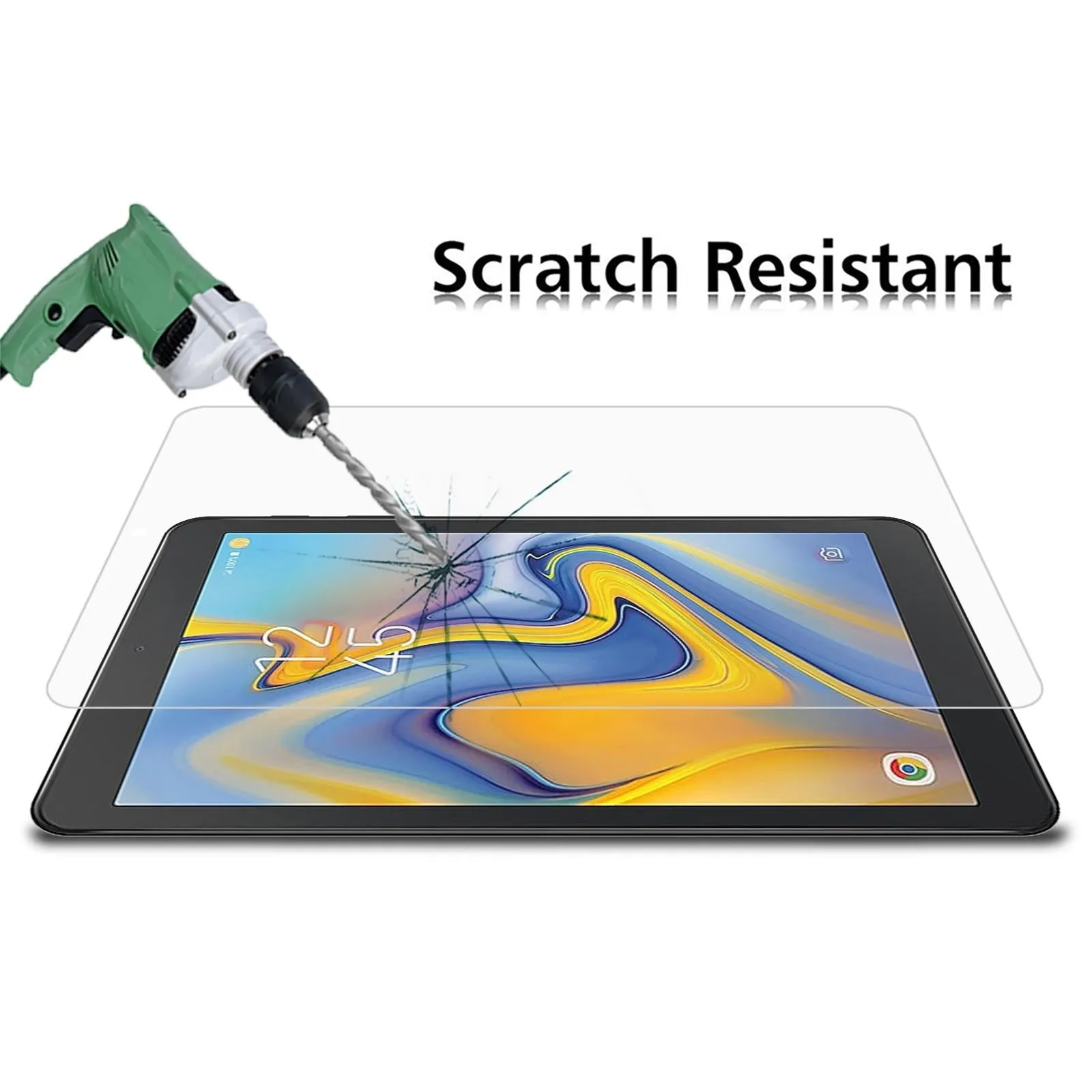 2-pack 9h Tempered Glass Film for Samsung Galaxy Tab a 8.0