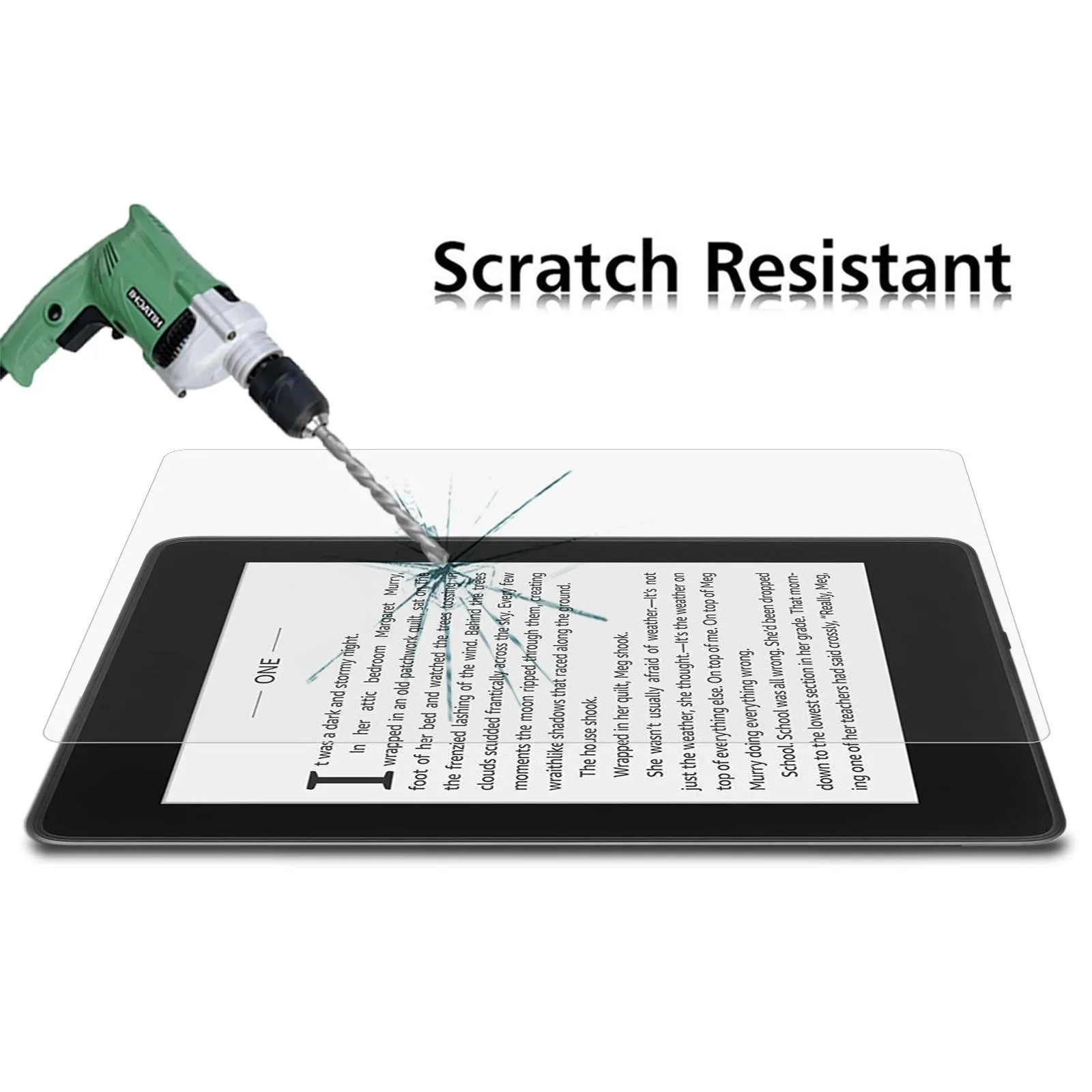 2-Pack Tempered Glass Film For Amazon Kindle Paperwhite 4 - 9H 2.5D Explosion-Proof