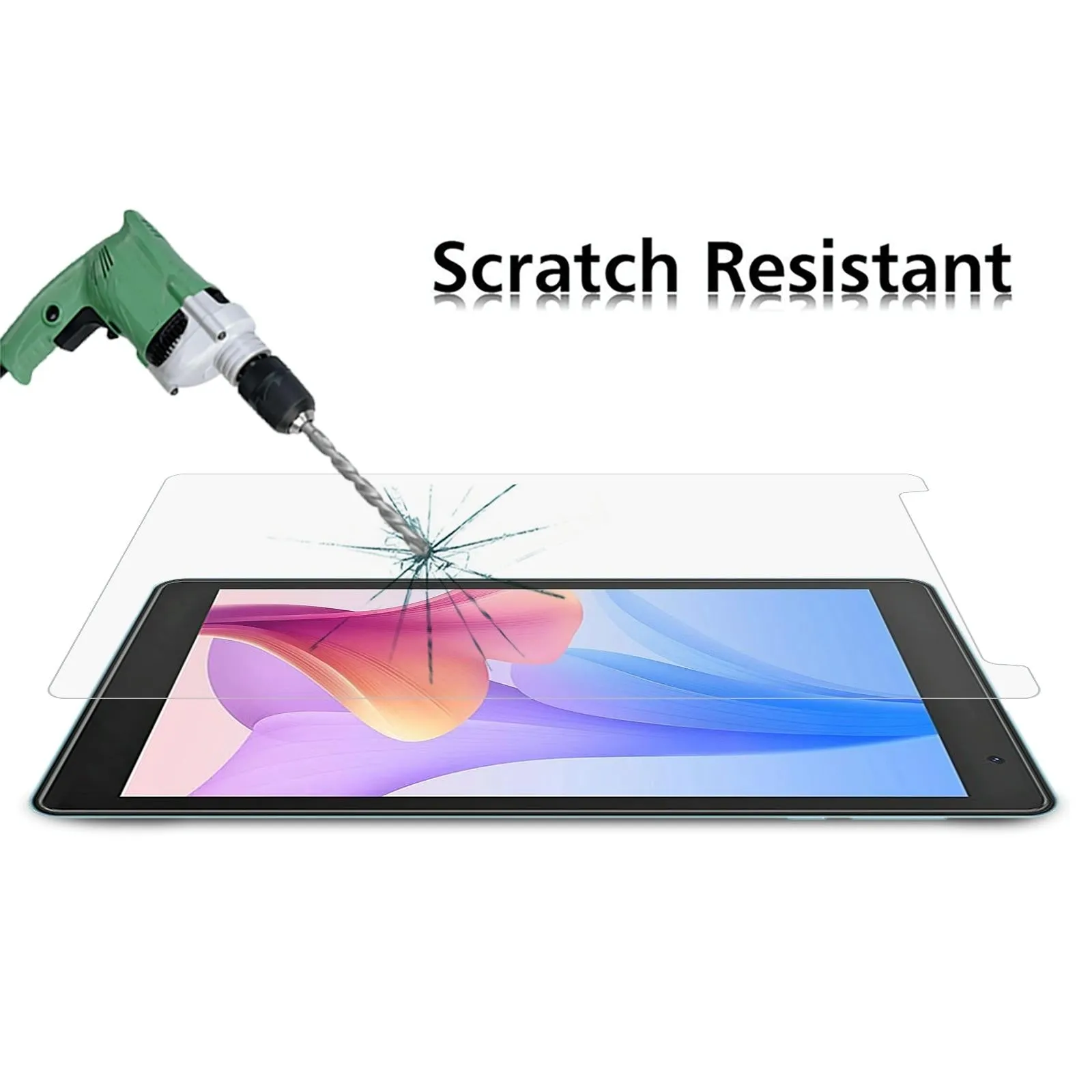 2-Pack Tempered Glass Film For Blackview Tab 5 Tablet - 9H 2.5D Explosion-Proof