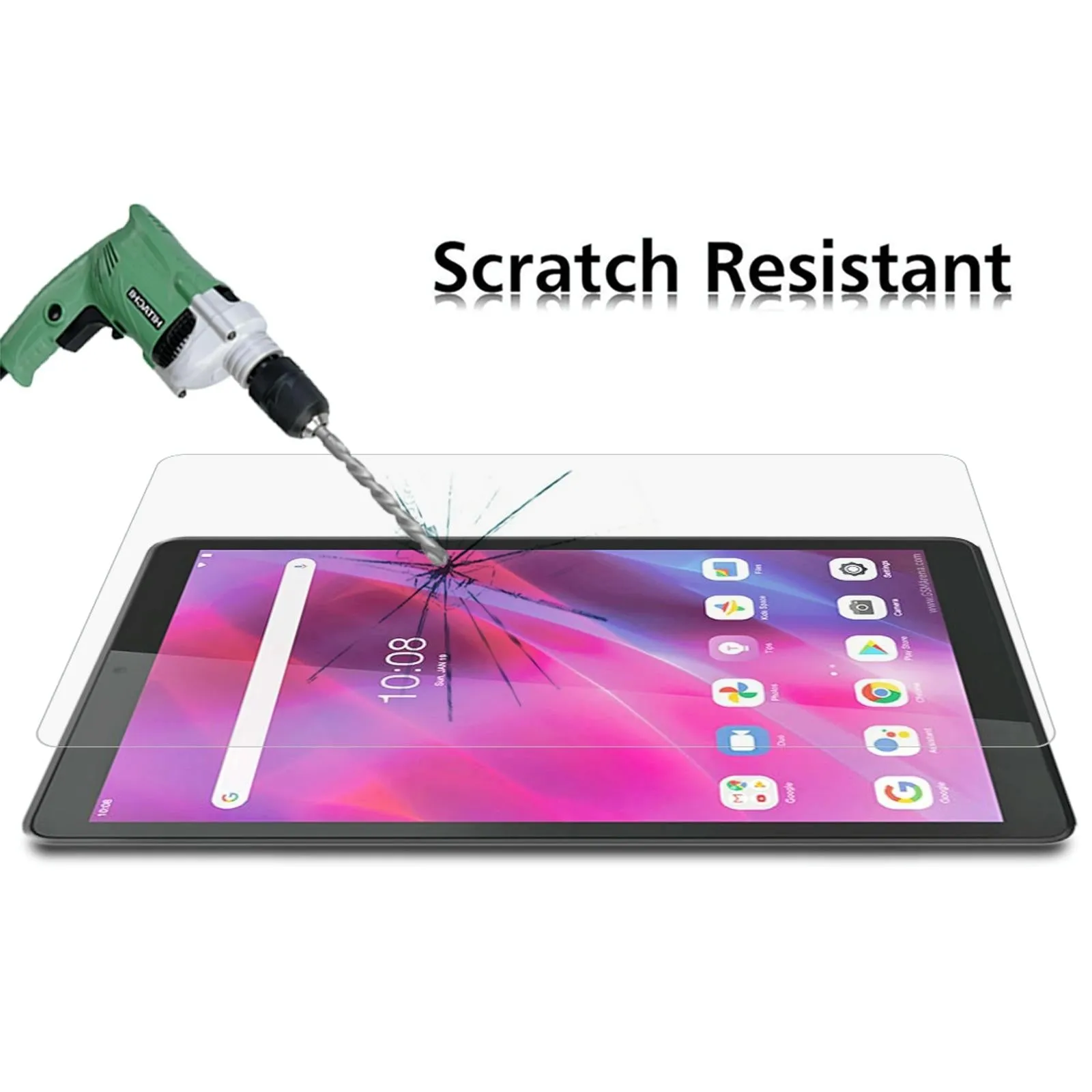 2-Pack Tempered Glass Film For Lenovo Tab M8 3Rd Gen - 9H 2.5D Explosion-Proof