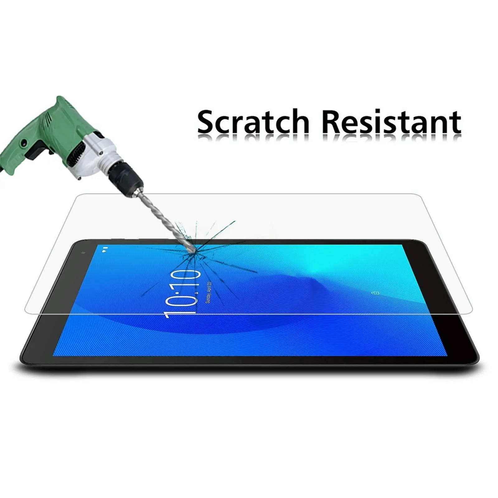 25-Pack Tempered Glass Film For Alcatel 1T 10 Tablet - 9H 2.5D Explosion-Proof