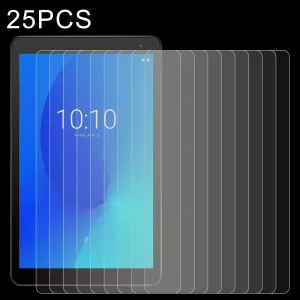 25-Pack Tempered Glass Film For Alcatel 1T 10 Tablet - 9H 2.5D Explosion-Proof