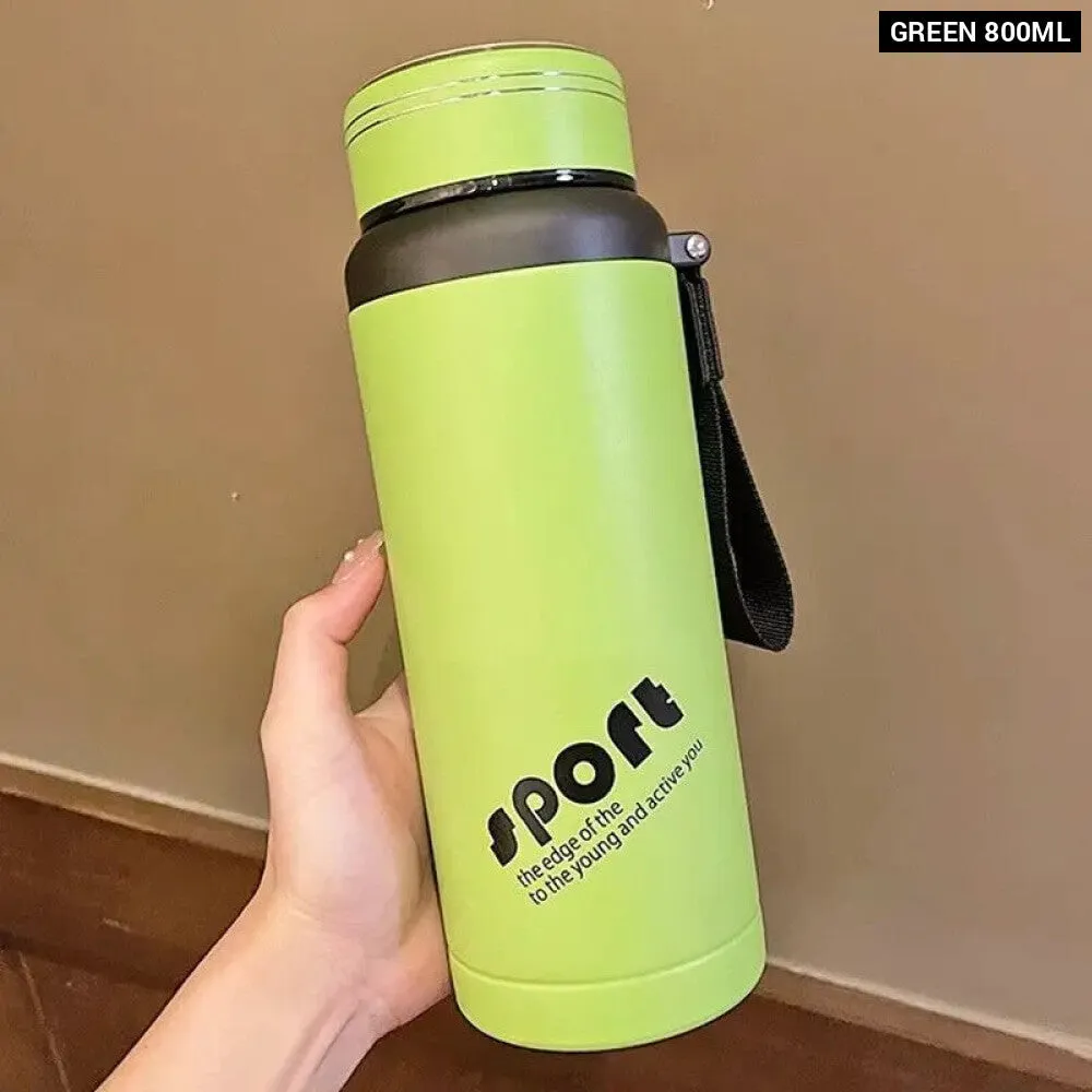 600ml Stainless Steel Thermos Bottle with Lid