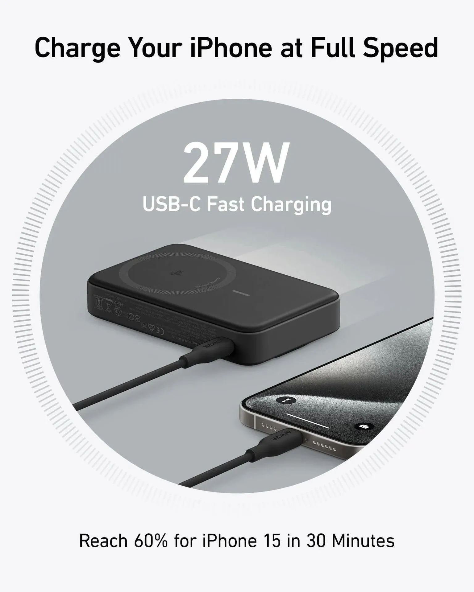 Anker 633 Magnetic Battery 10K (MagGo)-Black