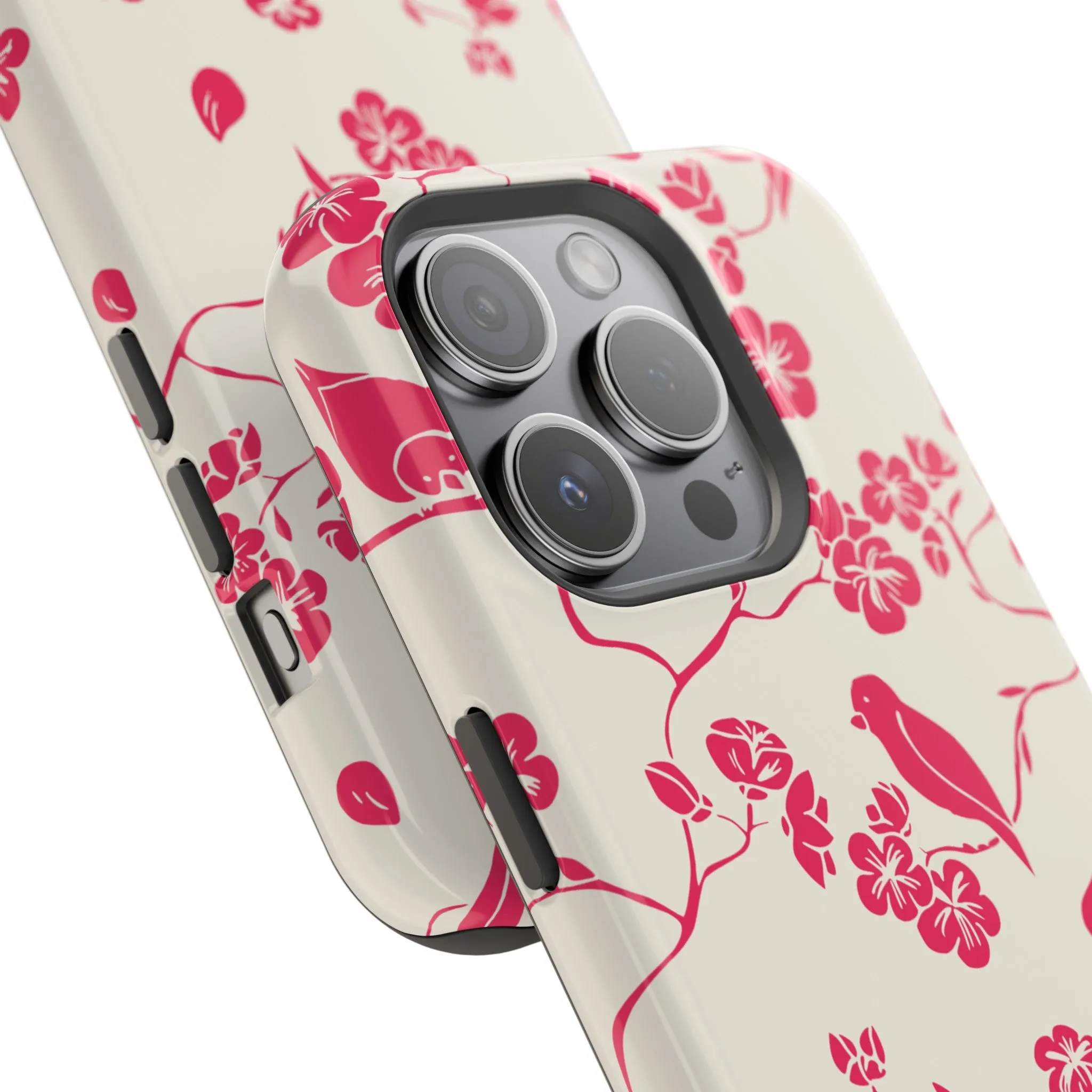 Birdsong Blooms | Red Floral Case