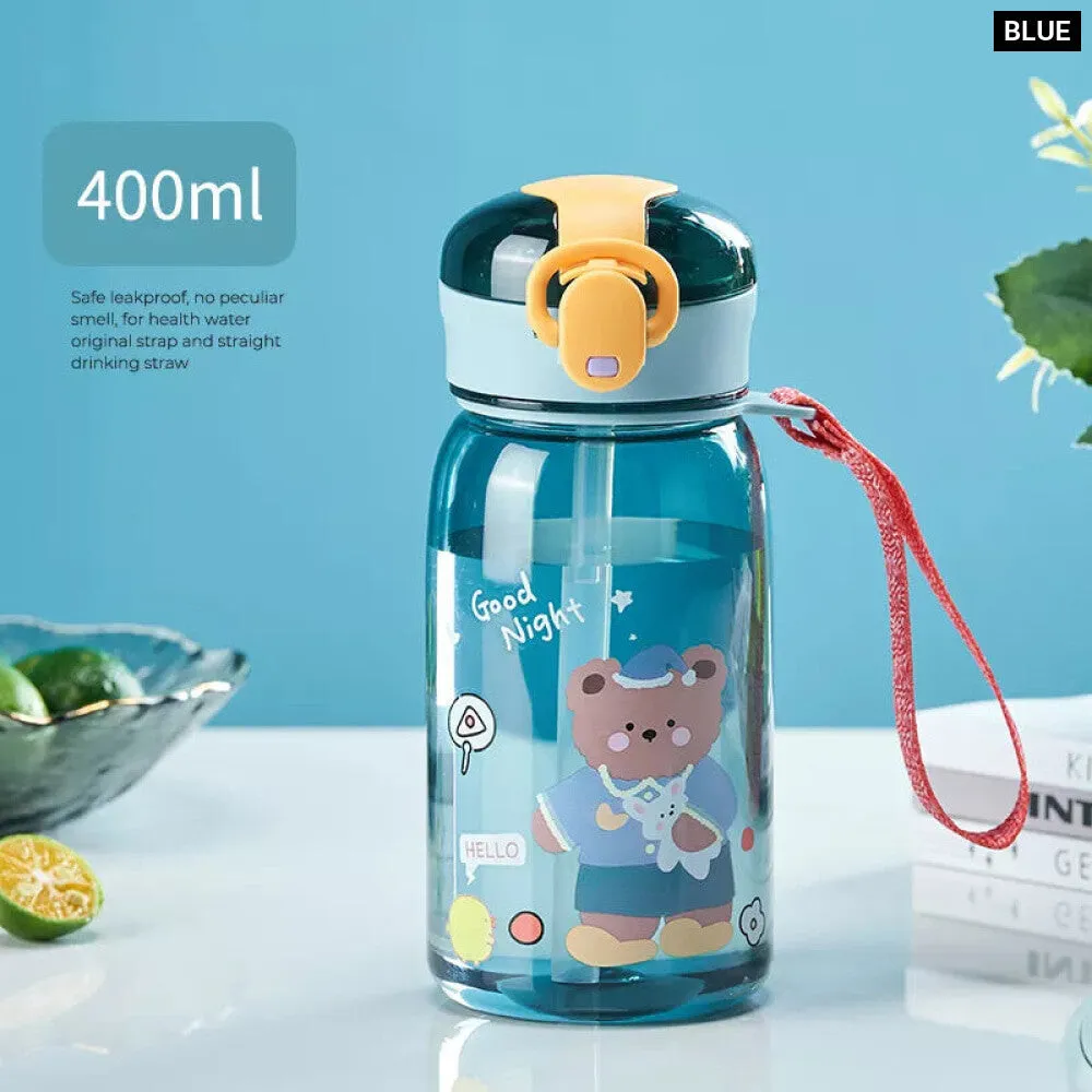 Cartoon Leakproof Kids Sippy Cup with Straw