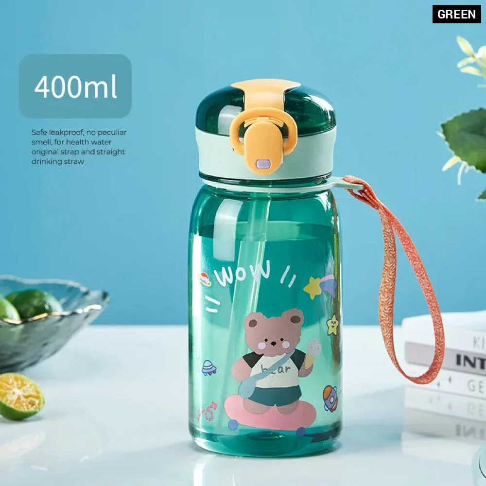 Cartoon Leakproof Kids Sippy Cup with Straw
