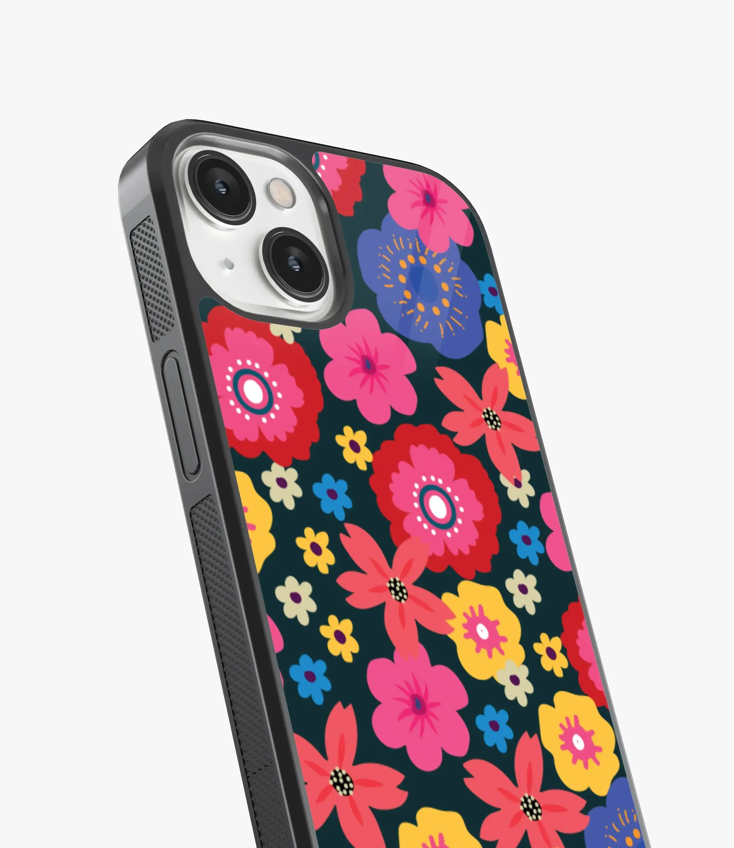 Colorful Spring Bouquet Floral Glass Case