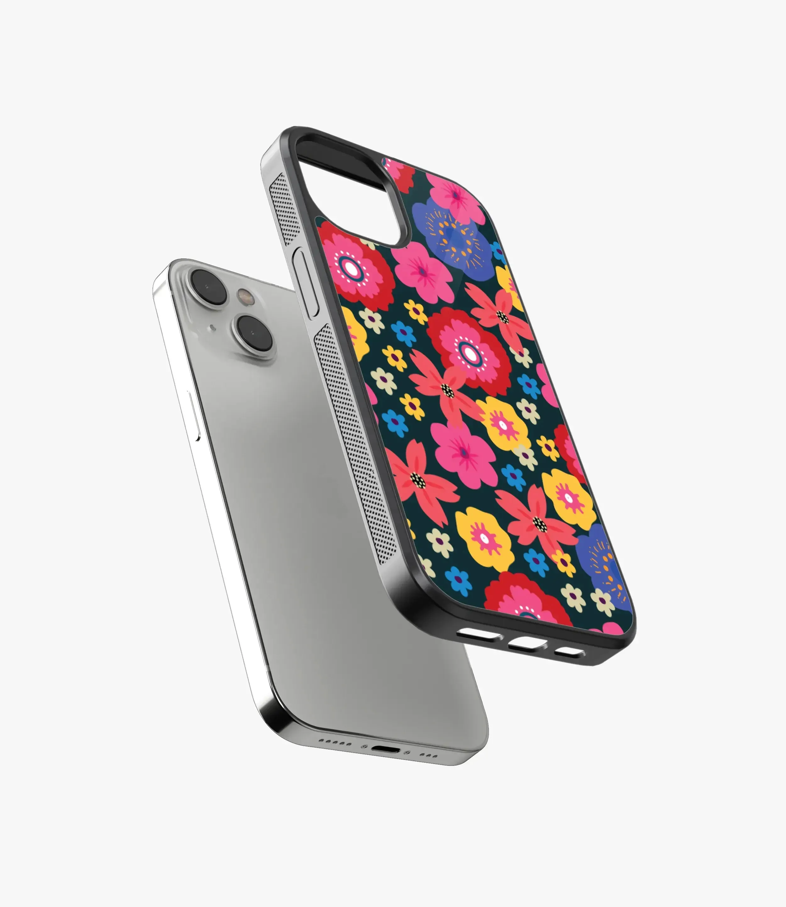 Colorful Spring Bouquet Floral Glass Case