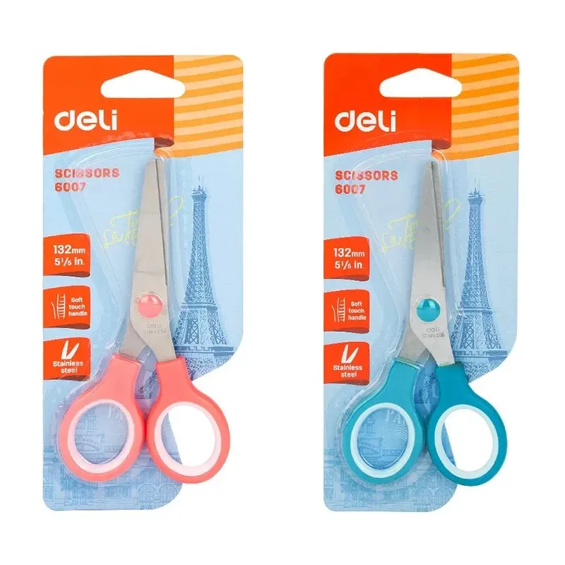 Deli 175mm Stainless Steel Anti Stick Scissors Office School Supplies