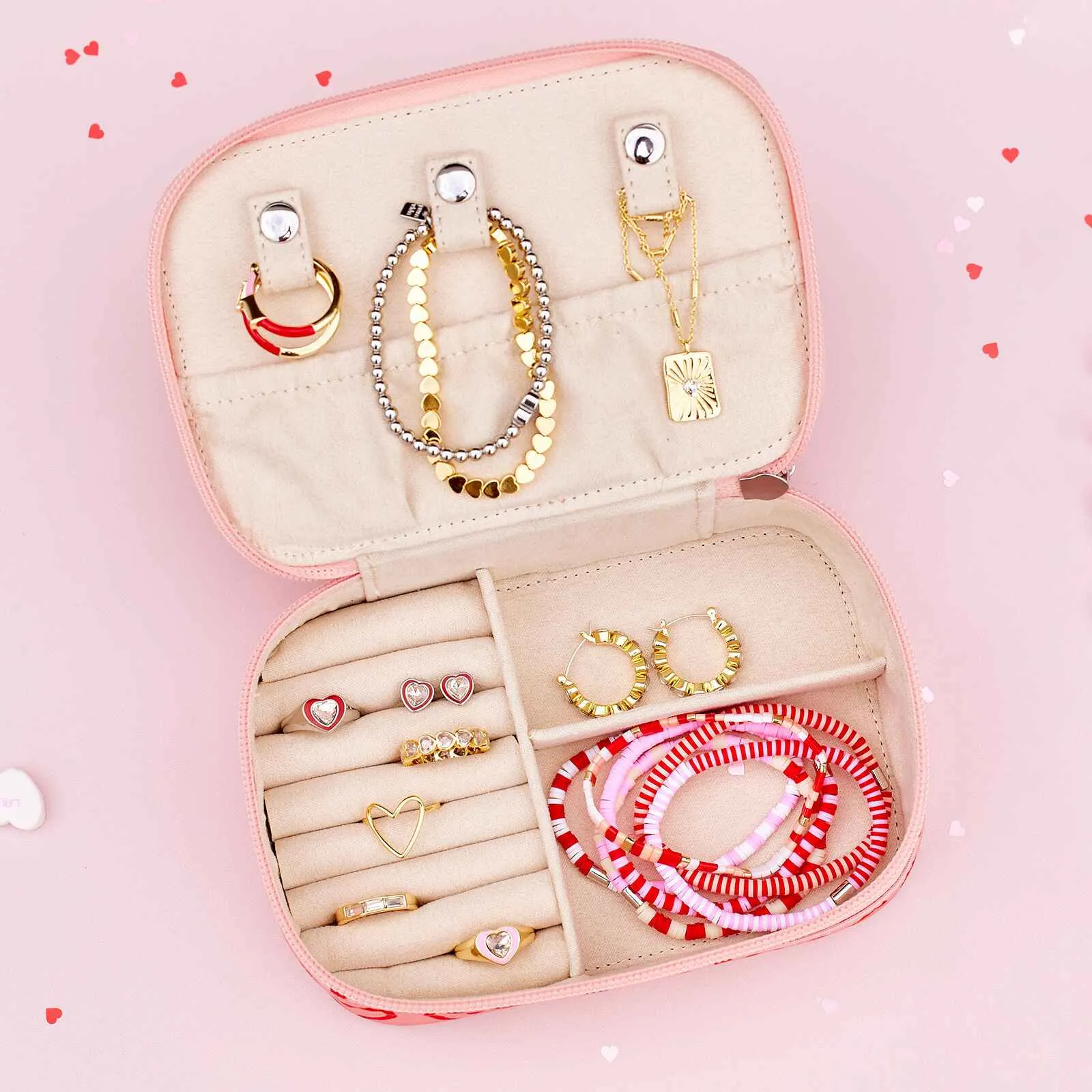 Heart Doodles Journey Jewelry Case