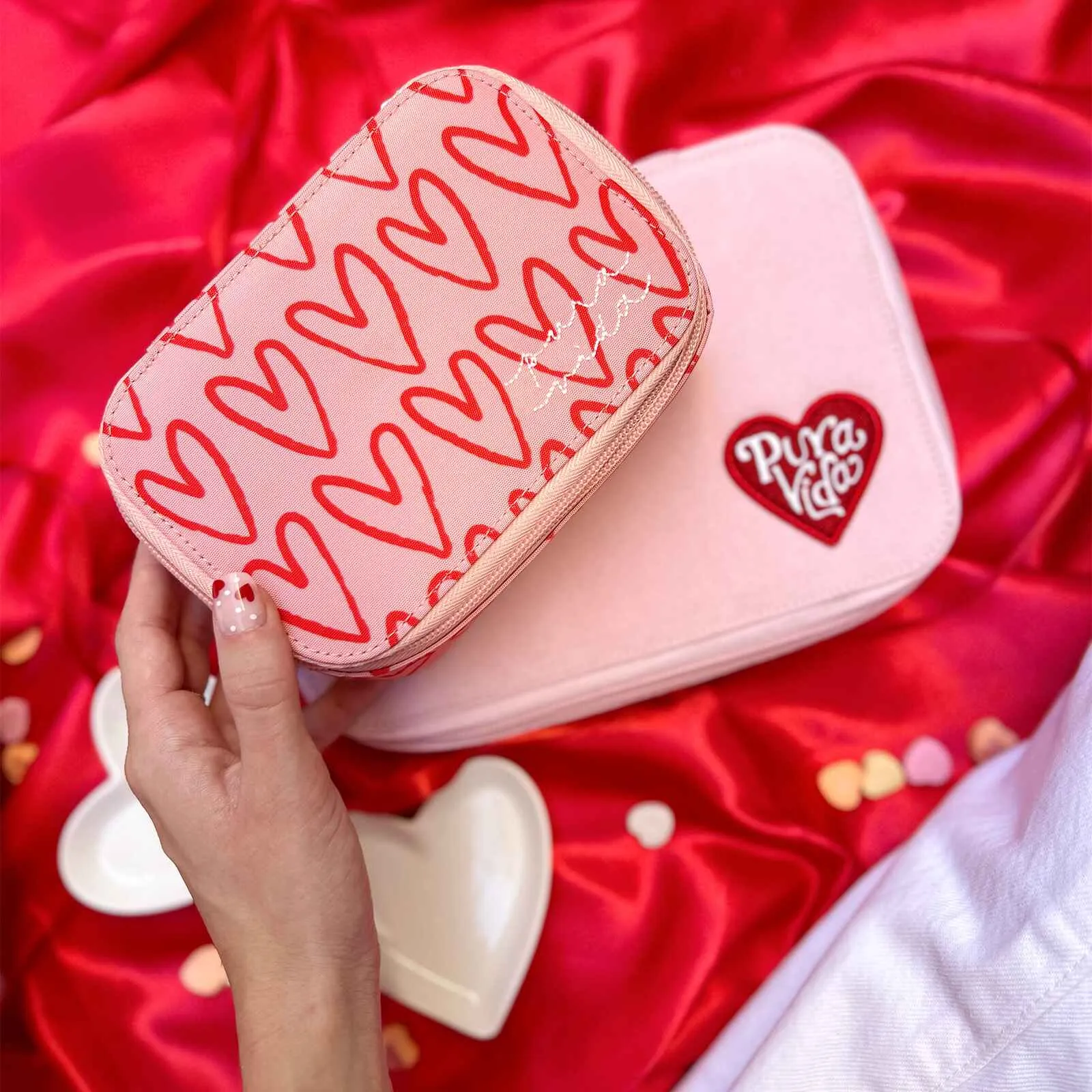 Heart Doodles Journey Jewelry Case
