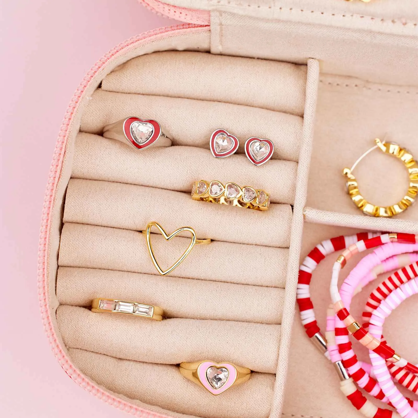 Heart Doodles Journey Jewelry Case