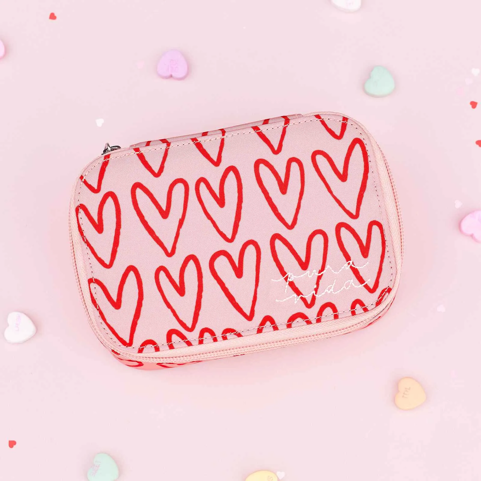 Heart Doodles Journey Jewelry Case