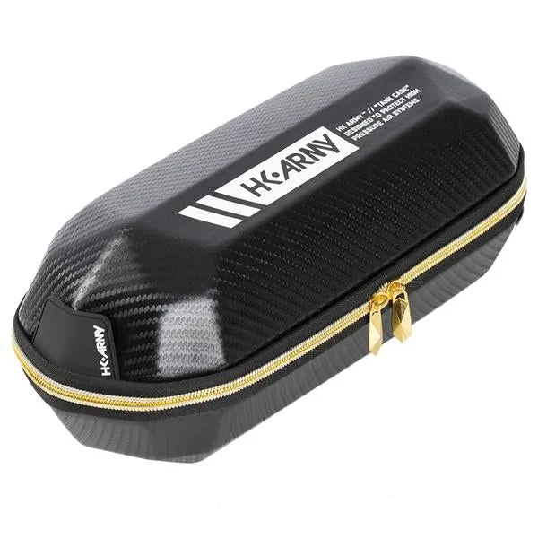 HK Army Exo Tank Case - Black Carbon Fiber w/ Gold Zipper