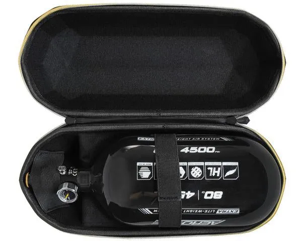 HK Army Exo Tank Case - Black Carbon Fiber w/ Gold Zipper