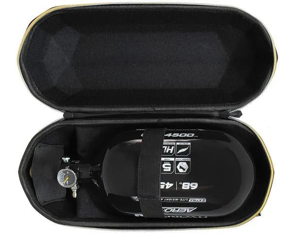 HK Army Exo Tank Case - Black Carbon Fiber w/ Gold Zipper