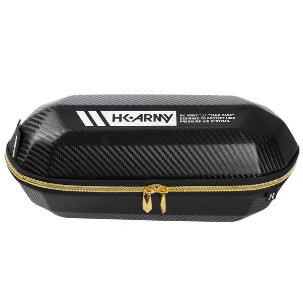 HK Army Exo Tank Case - Black Carbon Fiber w/ Gold Zipper