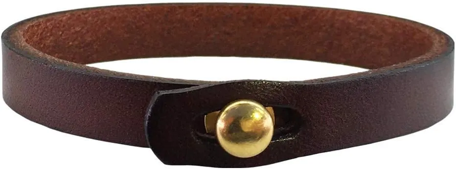 Mens Genuine Leather Bracelet - Handmade Adjustable Leather Cuff Bracelet punk Style leather wrap Wristband for Men