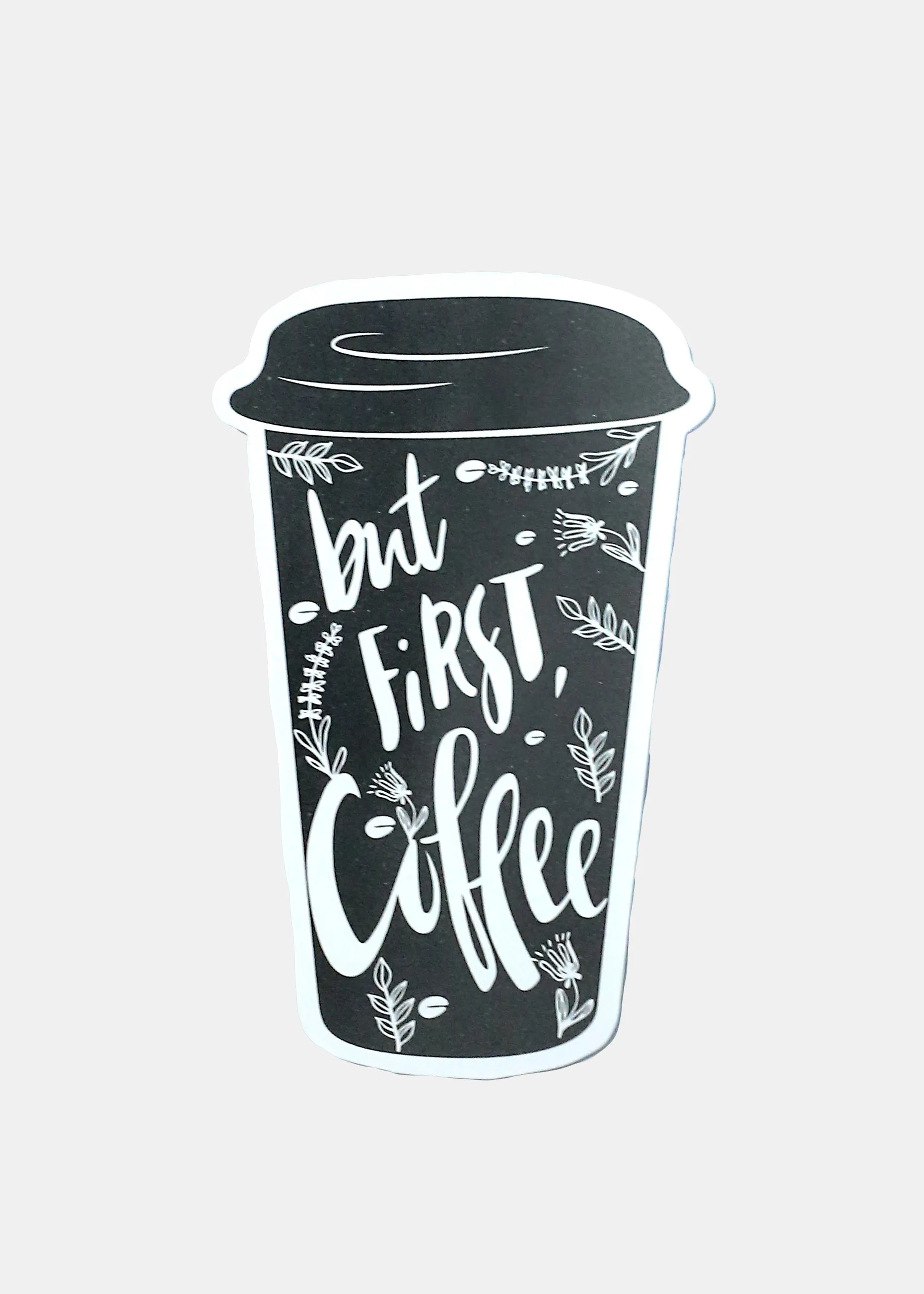 Official Key Items Sticker - But First, Coffee