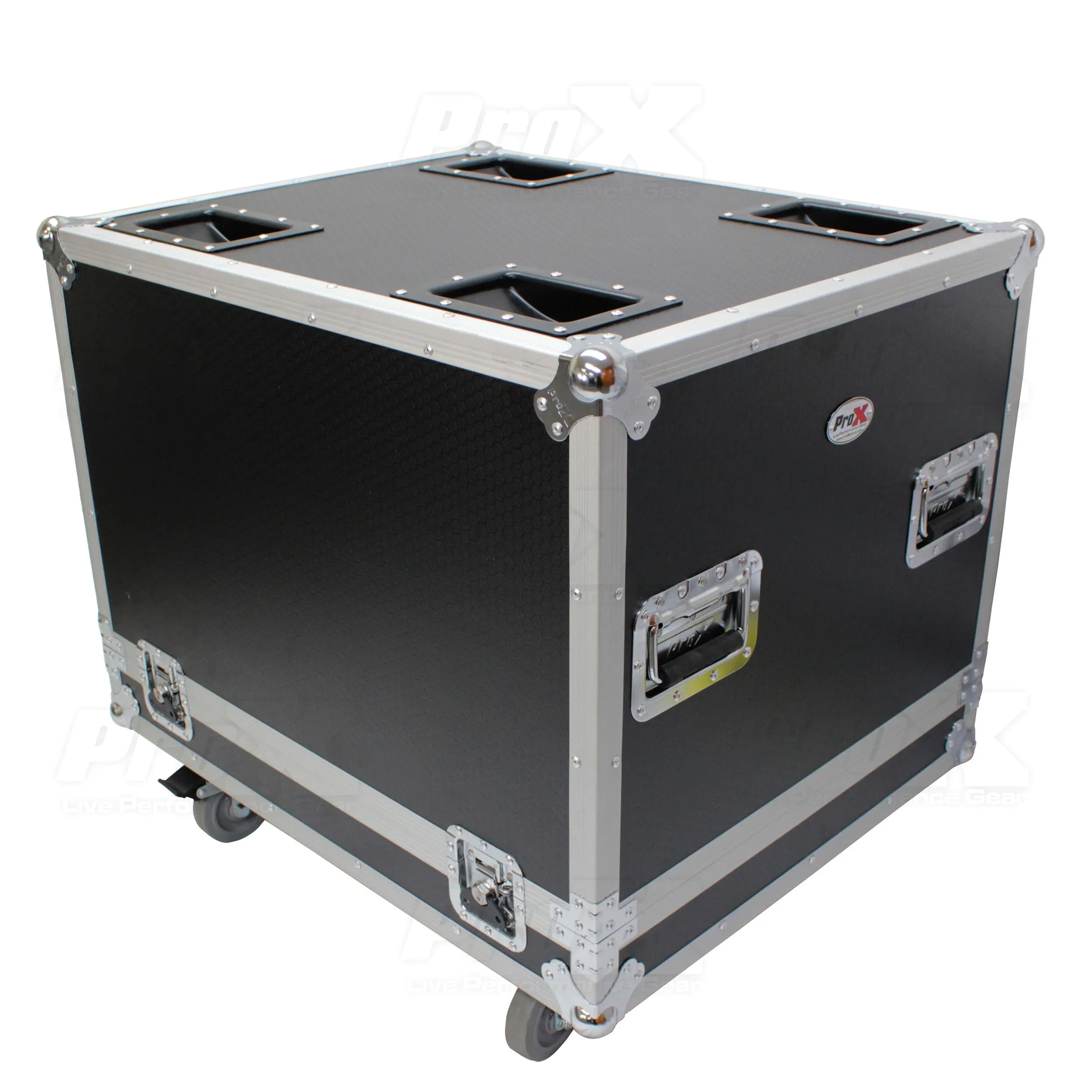 ProX X-RCF-SUB9004AS Subwoofer Flight Case for RCF SUB 9004-AS W/4" Wheels