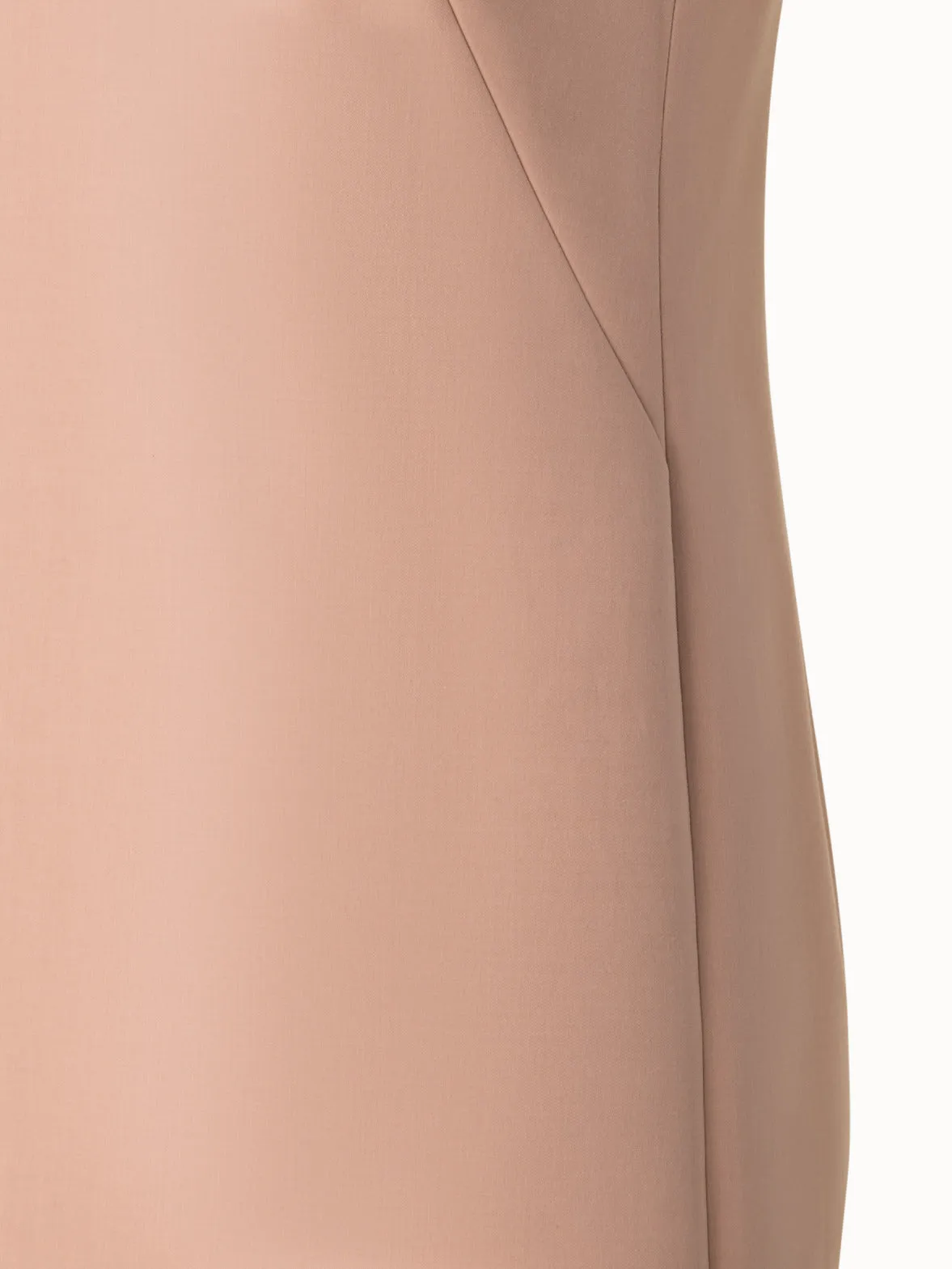 Sheath Dress in Cotton Silk Double-Face