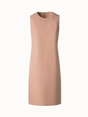 Sheath Dress in Cotton Silk Double-Face