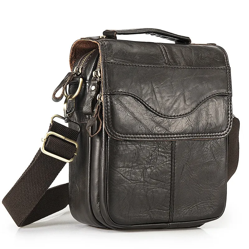 West Louis Casual Design Tablet Size Leather Crossbody Bag