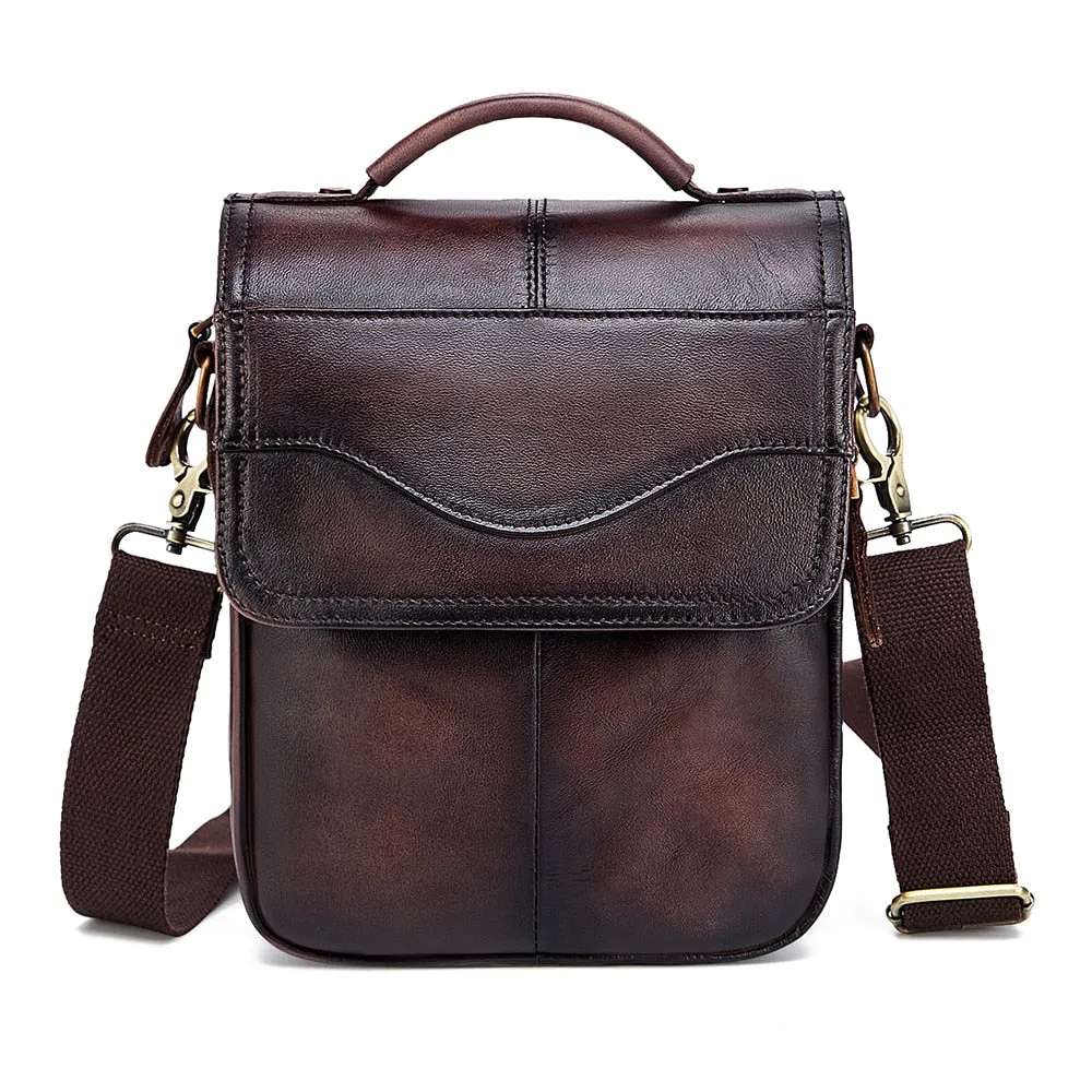 West Louis Casual Design Tablet Size Leather Crossbody Bag