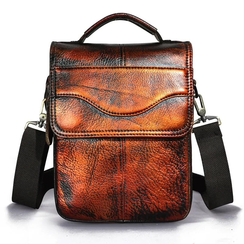 West Louis Casual Design Tablet Size Leather Crossbody Bag