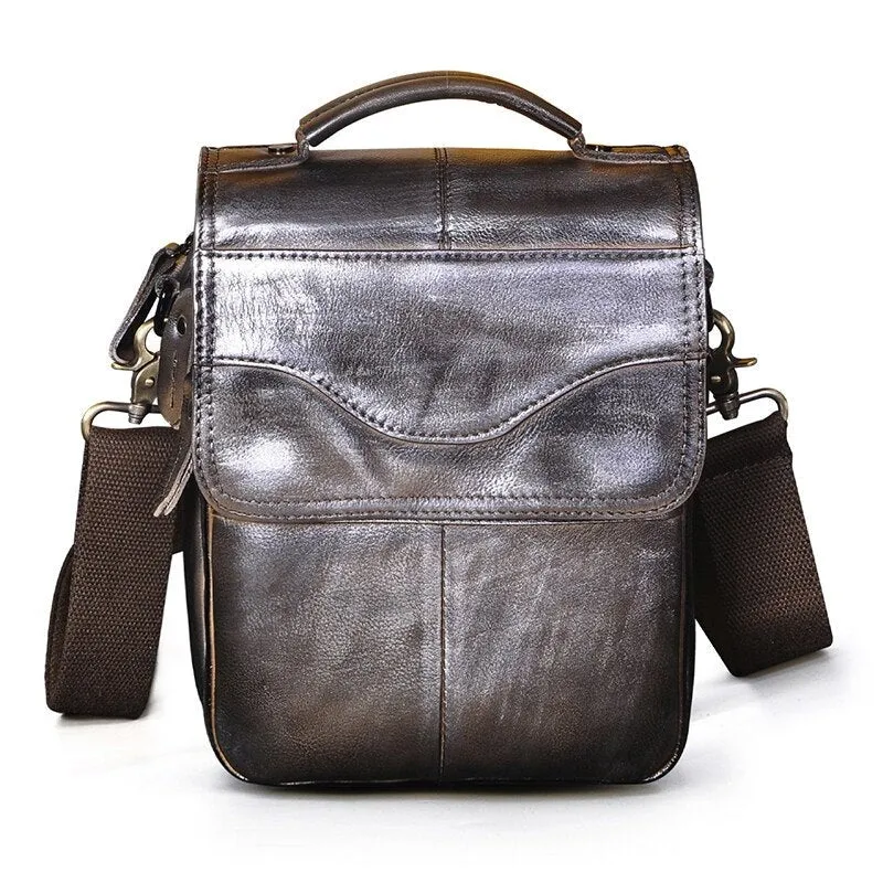 West Louis Casual Design Tablet Size Leather Crossbody Bag