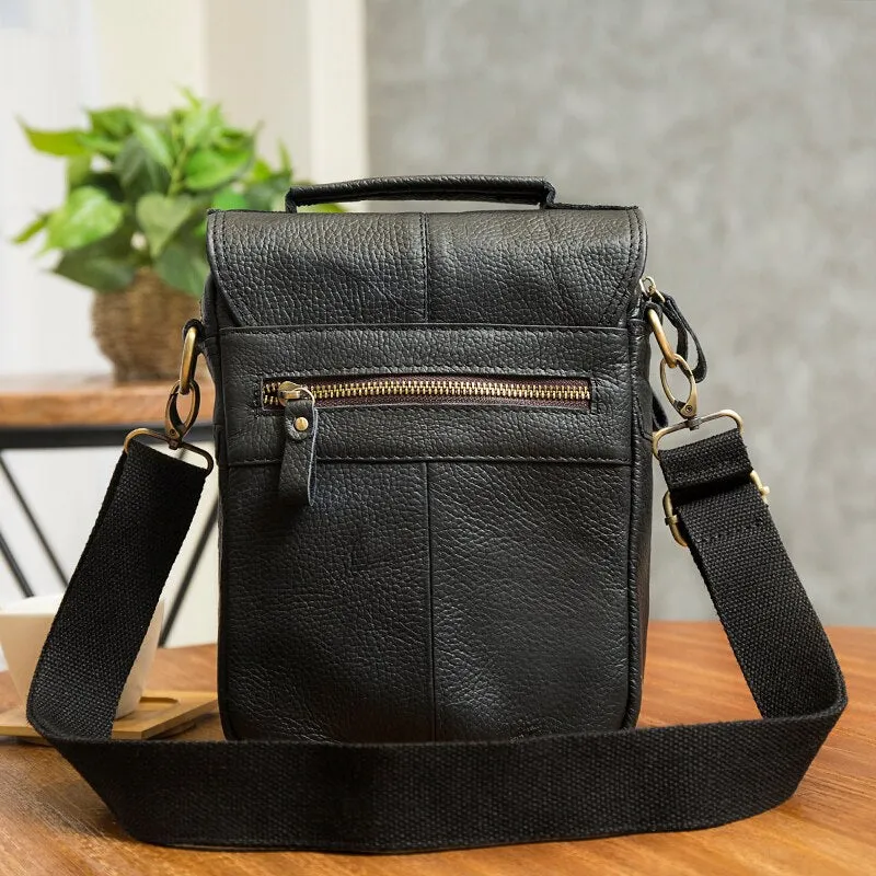 West Louis Casual Design Tablet Size Leather Crossbody Bag
