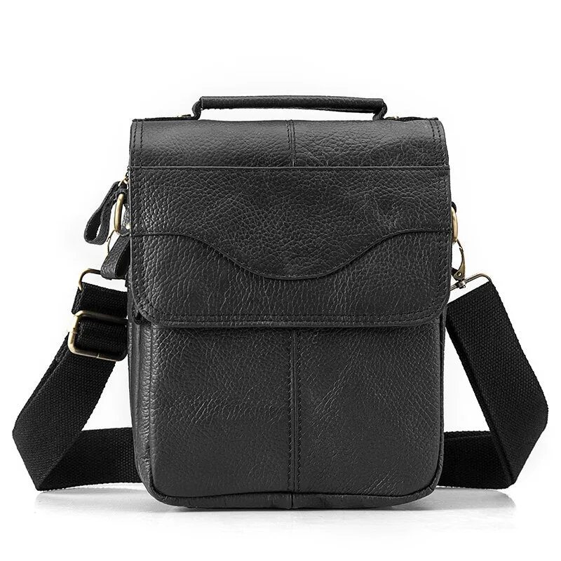 West Louis Casual Design Tablet Size Leather Crossbody Bag