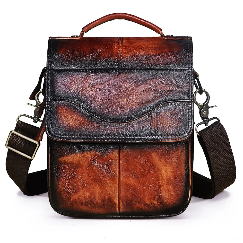 West Louis Casual Design Tablet Size Leather Crossbody Bag