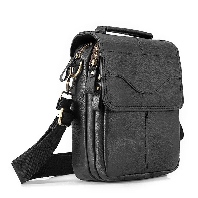 West Louis Casual Design Tablet Size Leather Crossbody Bag