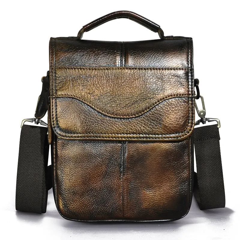 West Louis Casual Design Tablet Size Leather Crossbody Bag