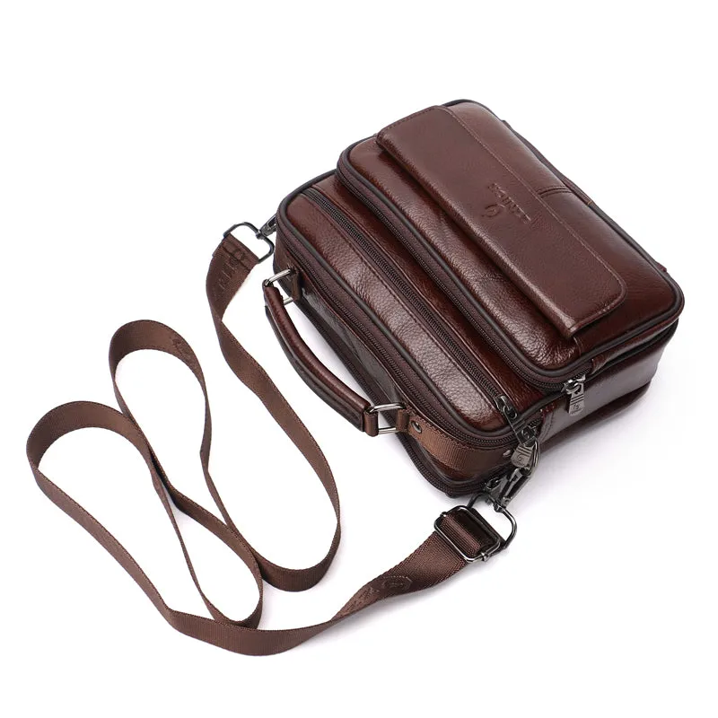 West Louis Casual Genuine Leather Shoulder Crossbody Bag